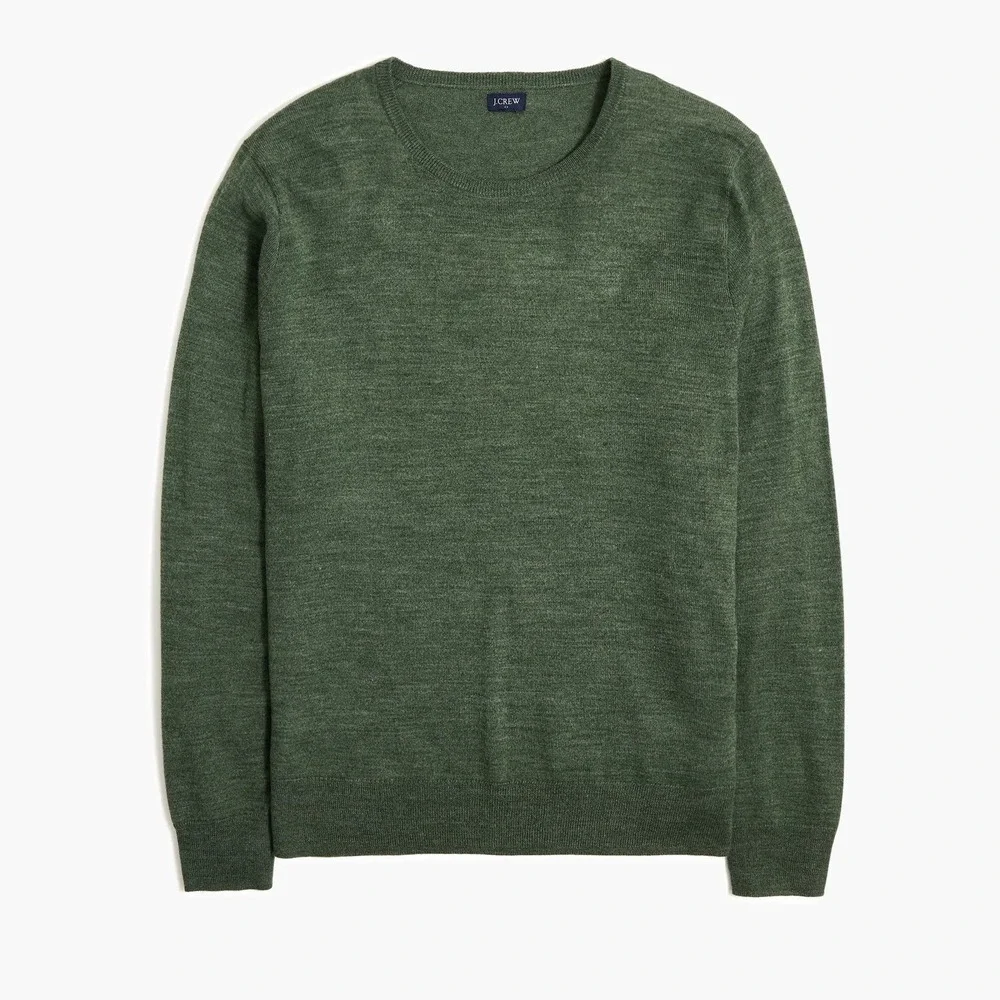J Crew Factory Men's Small‎ Crew Neck Sweater Green Style AP638